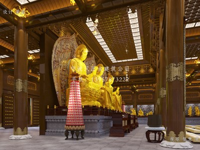 台州寺庙大雄宝殿装修设计施工