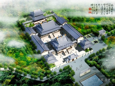 台州依云寺建筑规划设计图